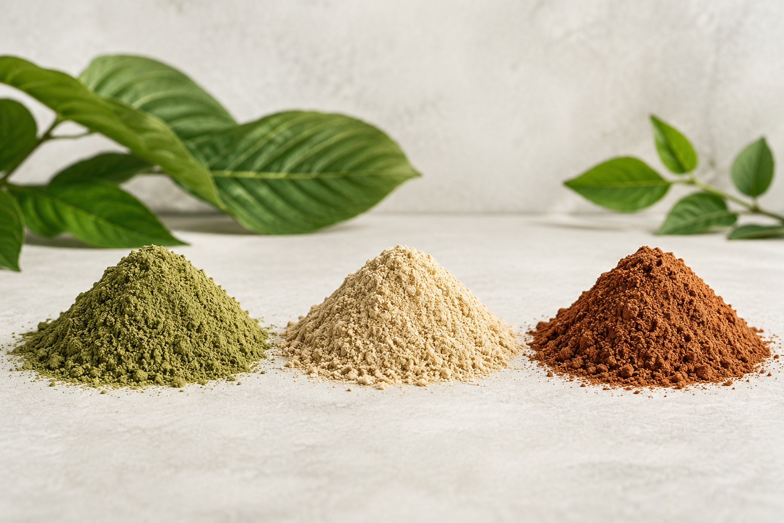 Green, White und Red Kratom – Unterschiede der Sorten erklärt
